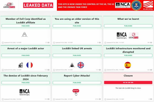 LockBit's leak blog, under the control of Operation Cronos, revived to issue news of four arrests of suspected gang associates LockBit's leak blog, under the control of Operation Cronos, revived to issue news of four arrests of suspected gang associates